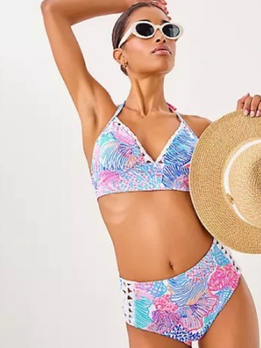 Lilly Pulitzer Jovian High Waisted Bikini Bottom-NWT